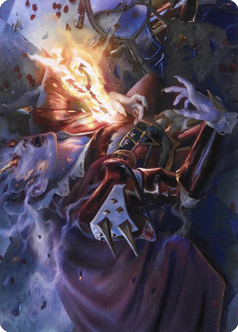 MTG Flame-Blessed Bolt AVOW 044 Art Card Nonfoil front
