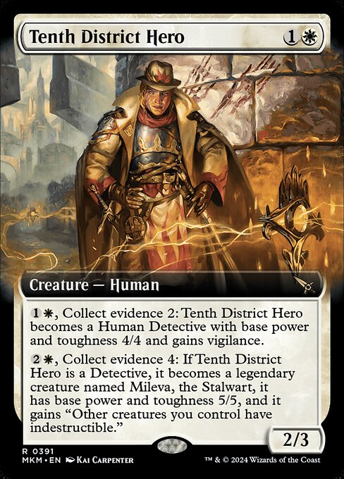MTG Tenth District Hero MKM 391 Extended Art Foil
