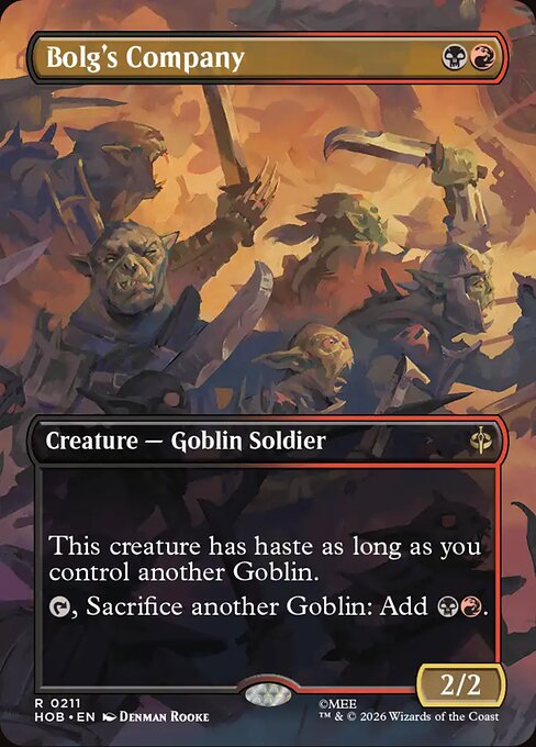 MTG Bolg's Company HOB 211 Alternate Art Nonfoil