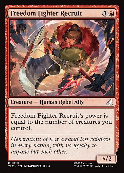 MTG Freedom Fighter Recruit [TLE 118] Foil