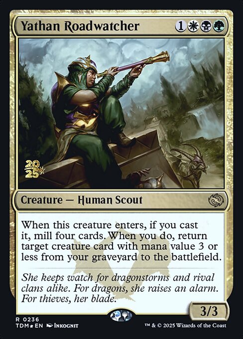MTG Yathan Roadwatcher PTDM 236s Prerelease Foil