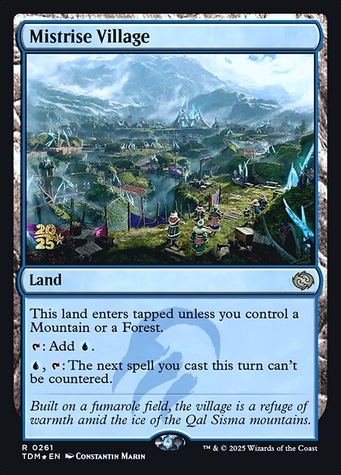 MTG Mistrise Village PTDM 261s Prerelease Foil