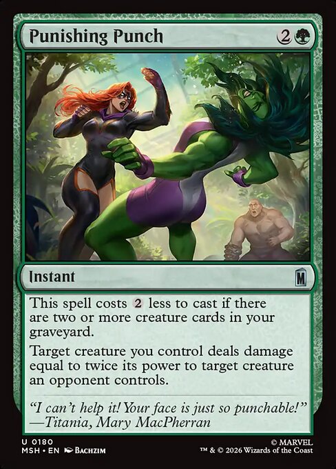MTG Punishing Punch MSH 180 Regular Foil