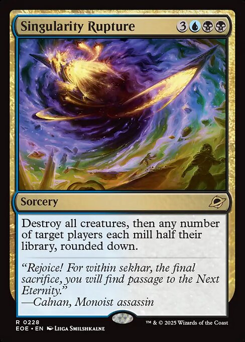 MTG Singularity Rupture EOE 228 Regular Foil