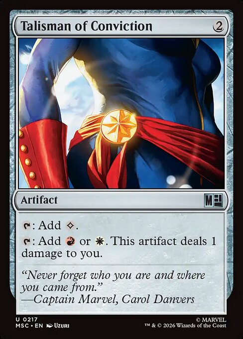 MTG Talisman of Conviction MSC 217 Regular Nonfoil