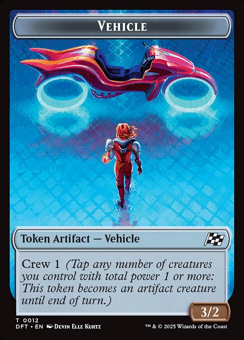 MTG Vehicle Token DFT 012 Token Foil