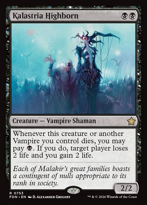 MTG Kalastria Highborn FDN 753 Welcome Deck Nonfoil