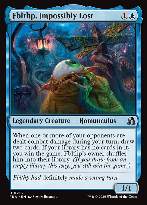 MTG Fblthp, Impossibly Lost FRA 213 Standard Foil front
