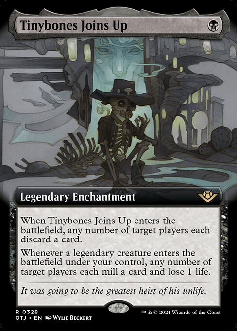 MTG Tinybones Joins Up OTJ 328 Extended Art Foil