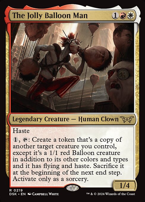 MTG The Jolly Balloon Man DSK 219 Regular Nonfoil