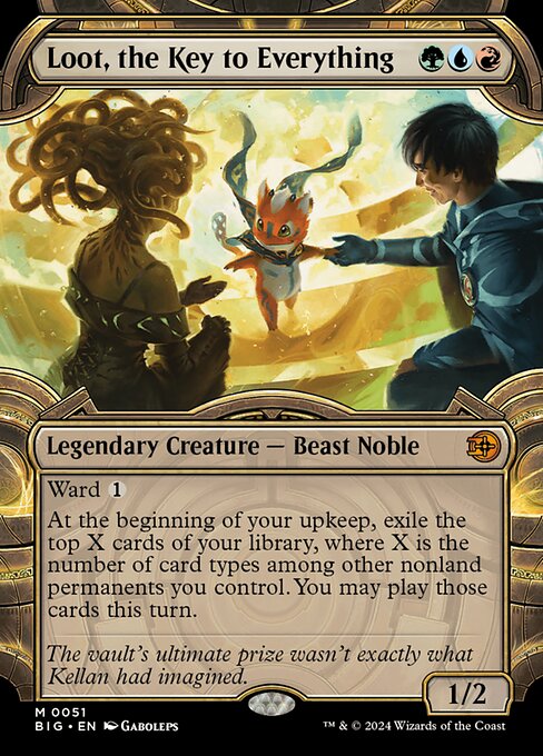 MTG Loot, the Key to Everything BIG 051 Showcase Vault Frame Foil