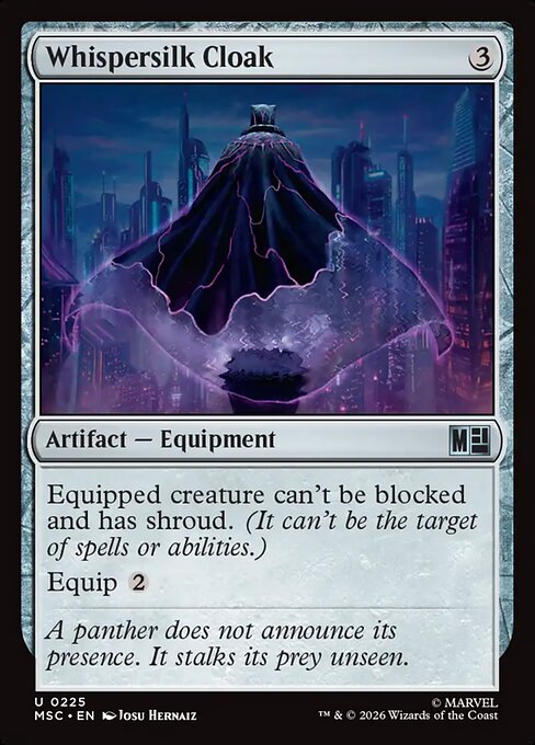 MTG Whispersilk Cloak MSC 225 Regular Nonfoil