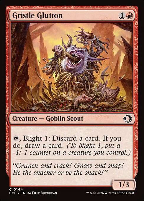 MTG Gristle Glutton ECL 144 Regular Nonfoil