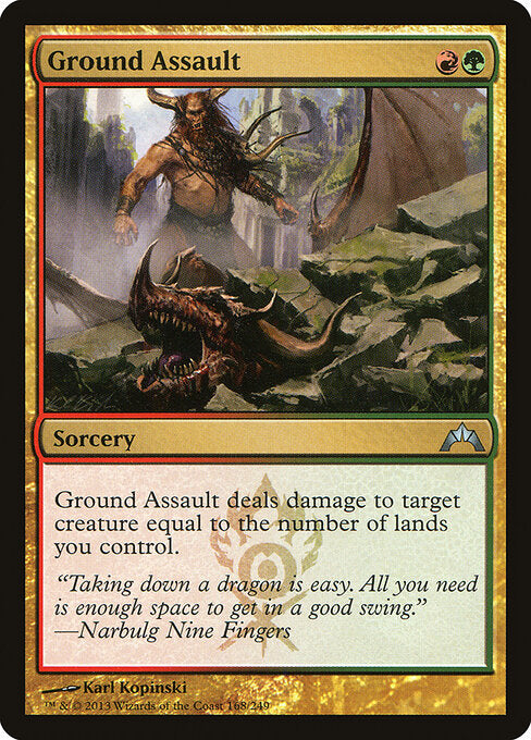 MTG Ground Assault GTC 168 Regular Foil