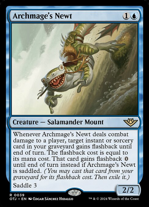 MTG Archmage's Newt OTJ 039 Regular Foil