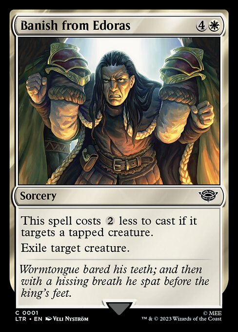 MTG Banish from Edoras LTR 001 Regular Nonfoil