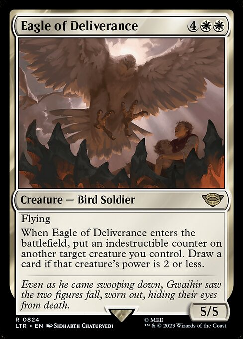 MTG Eagle of Deliverance LTR 824 Jumpstart Volume 2 Nonfoil