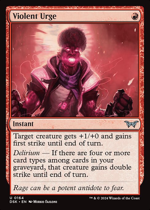 MTG Violent Urge DSK 164 Regular Foil