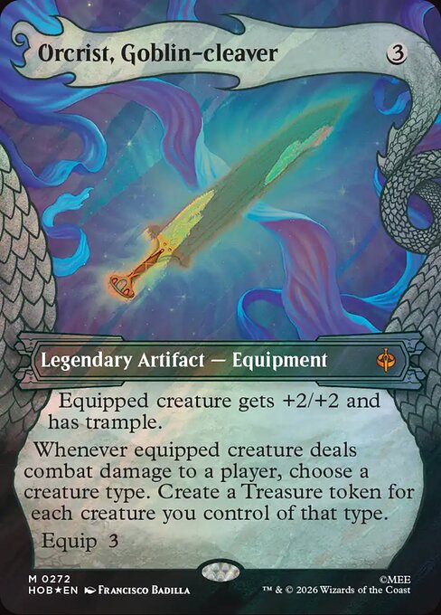 MTG Orcrist, Goblin-cleaver HOB 272 Alternate Art Nonfoil