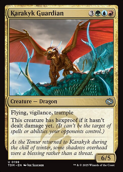 MTG Karakyk Guardian TDM 198 Regular Foil