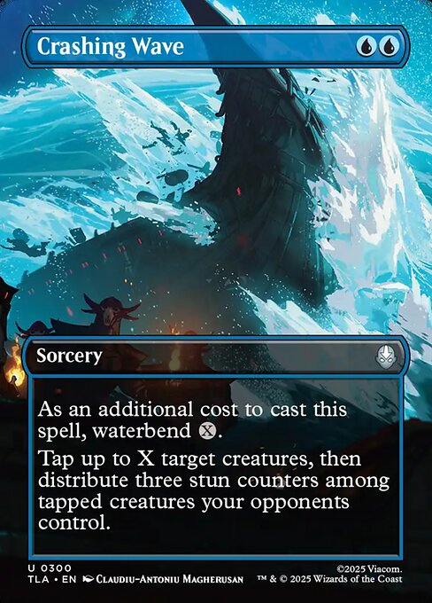 MTG Crashing Wave TLA 300 Borderless Scene Foil