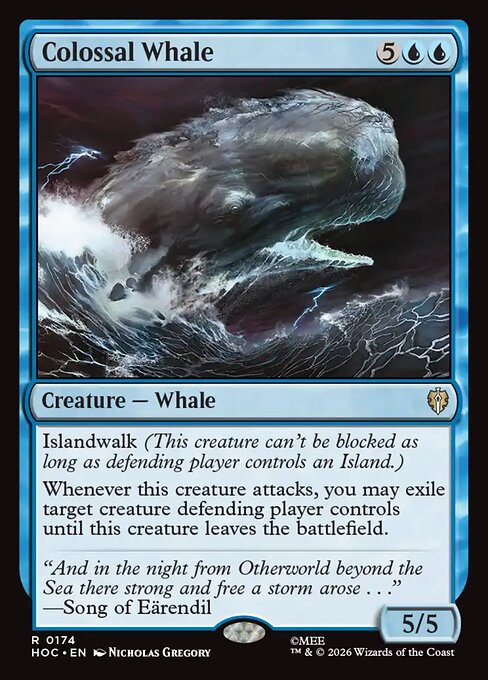 MTG Colossal Whale HOC 174 Regular Foil