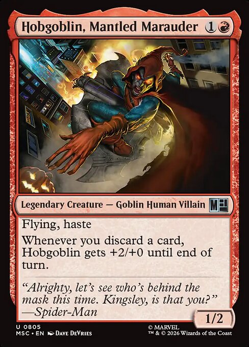 MTG Hobgoblin, Mantled Marauder MSC 805 Regular Nonfoil