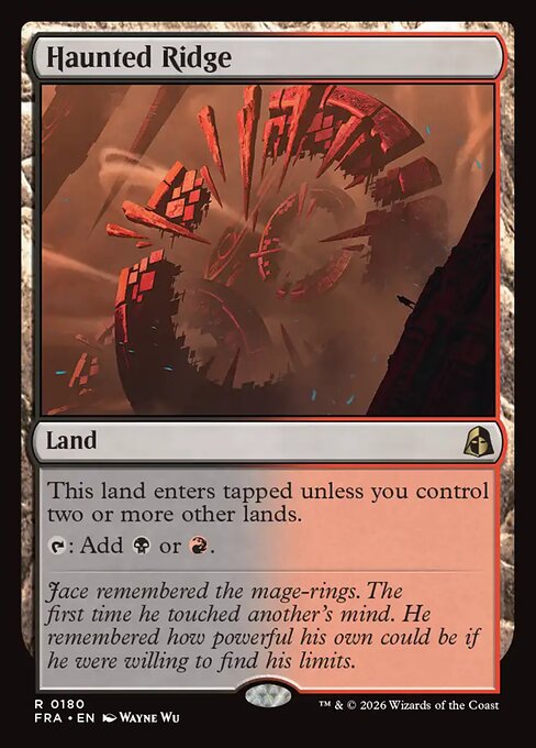 MTG Haunted Ridge FRA 180 Standard Foil front