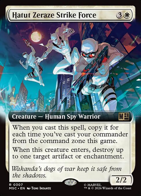 MTG Hatut Zeraze Strike Force MSC 307 Extended Art Nonfoil