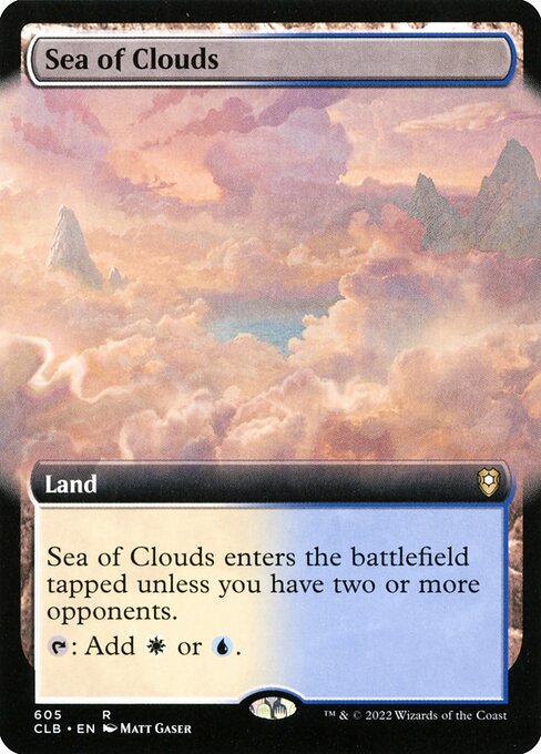 MTG Sea of Clouds CLB 605 Extended Art Foil
