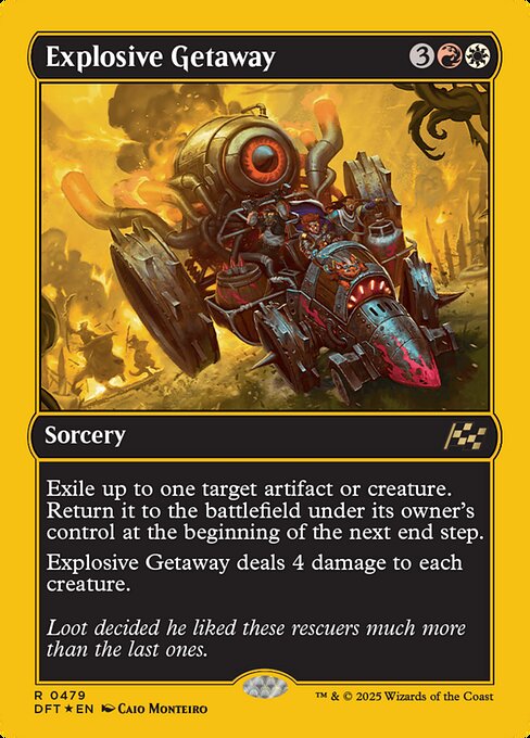 MTG Explosive Getaway DFT 479 Regular First-Place Foil