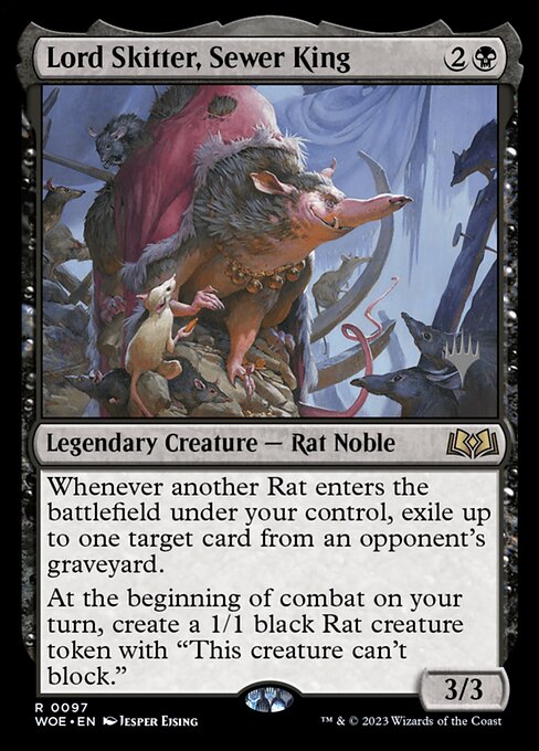MTG Lord Skitter, Sewer King PWOE 097p Promo Pack Foil