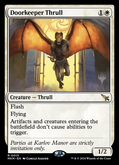 MTG Doorkeeper Thrull PMKM 013p Promo Pack Nonfoil