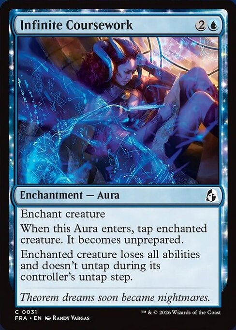 MTG Infinite Coursework FRA 031 Standard Foil front