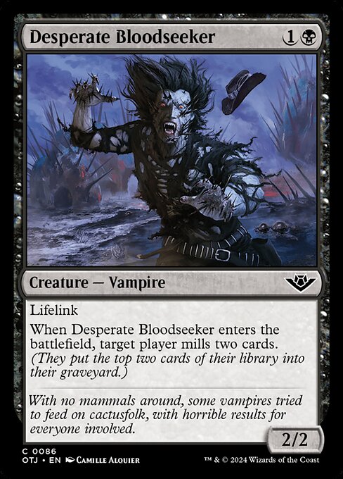 MTG Desperate Bloodseeker OTJ 086 Regular Foil