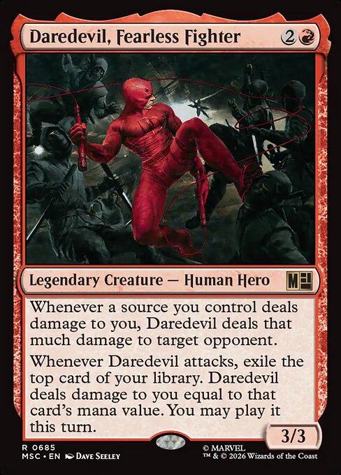 MTG Daredevil, Fearless Fighter MSC 685 Regular Foil