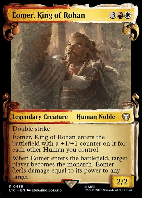 MTG Éomer, King of Rohan LTC 455 Alternate Art Nonfoil