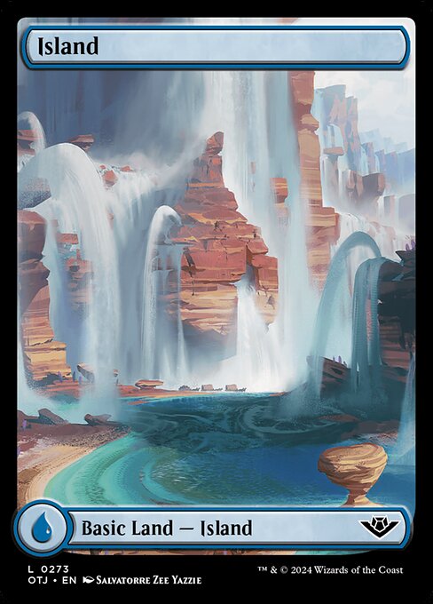 MTG Island OTJ 273 Full-Art Western Landscape Land Foil