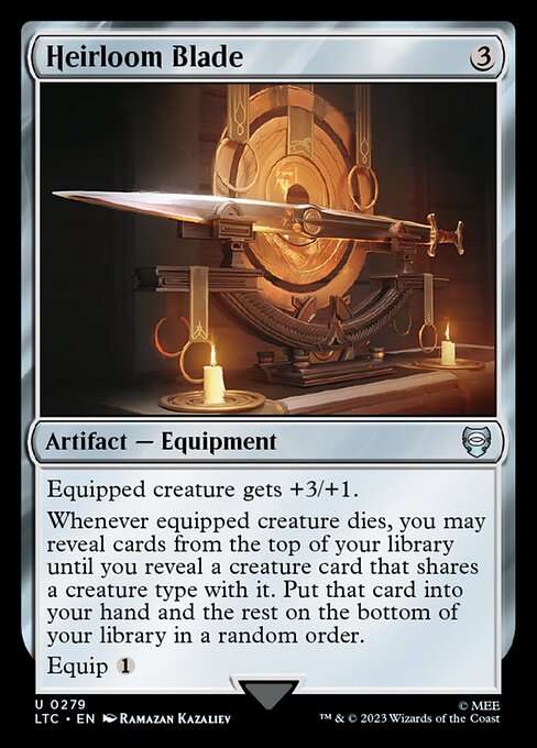 MTG Heirloom Blade LTC 279 Alternate Art Nonfoil