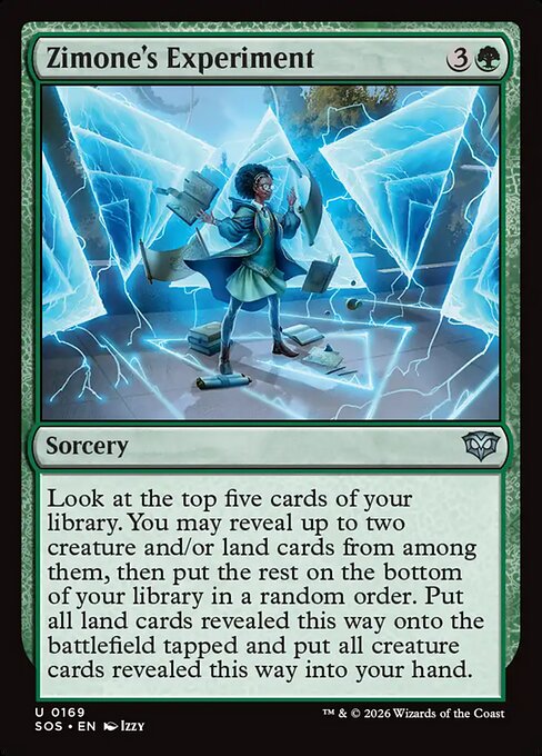 MTG Zimone's Experiment SOS 169 Regular Nonfoil
