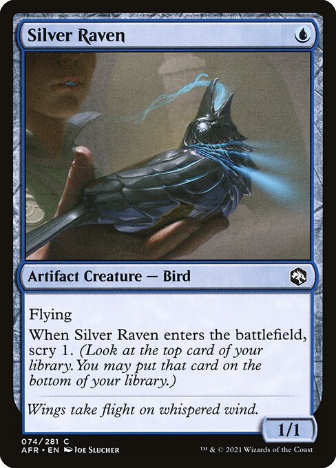 MTG Silver Raven AFR 074 Regular Foil