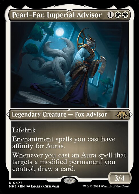 MTG Pearl-Ear, Imperial Advisor MH3 477 Foil Etched Etched