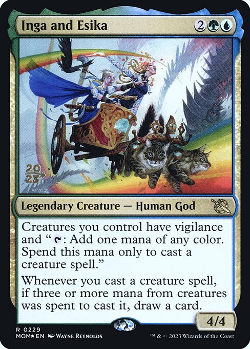 MTG Inga and Esika PMOM 229s Prerelease Foil
