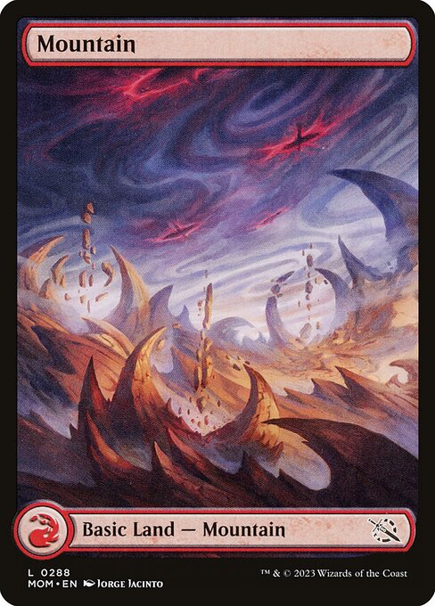 MTG Mountain MOM 288 Full Art Basic Land Foil