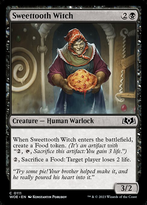 MTG Sweettooth Witch WOE 111 Regular Foil