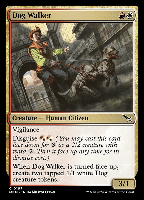 MTG Dog Walker MKM 197 Regular Foil