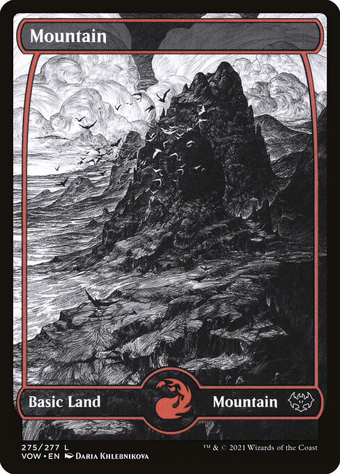 MTG Mountain VOW 275 Standard Foil front
