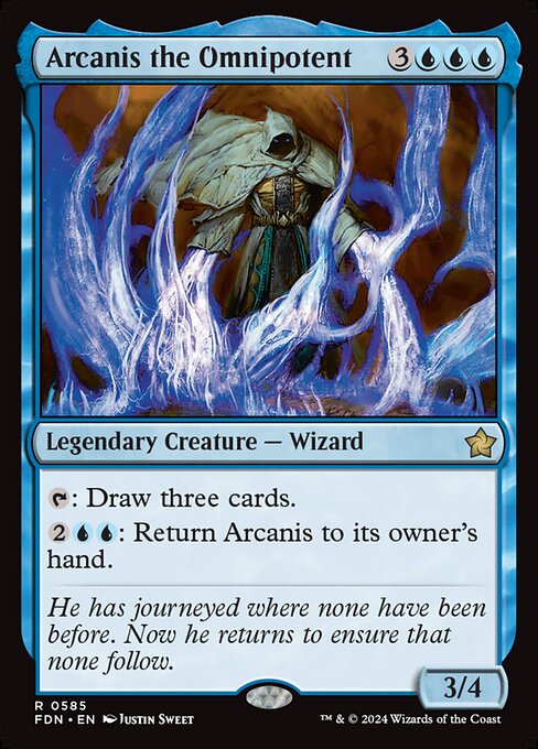 MTG Arcanis the Omnipotent FDN 585 Starter Collection Nonfoil