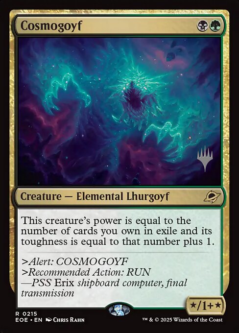 MTG Cosmogoyf PEOE 215p Promo Pack Foil