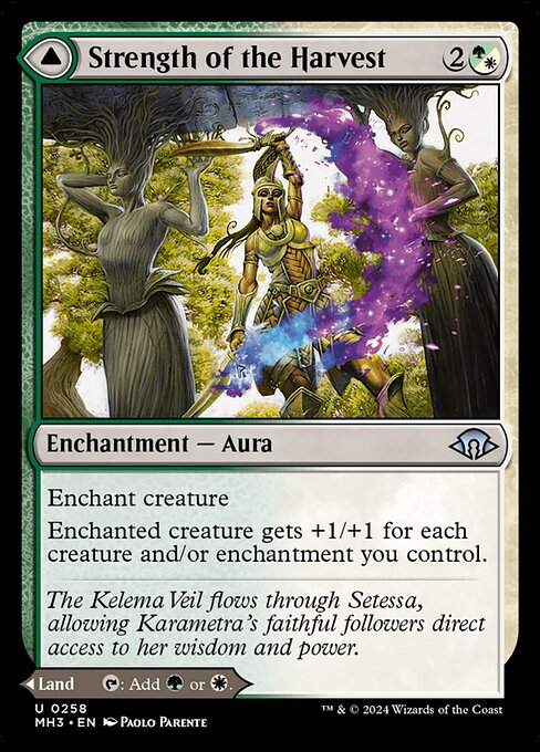 MTG Strength of the Harvest // Haven of the Harvest MH3 258 Regular Nonfoil